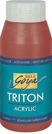 Akrylová barva &quot;TRITON SOLO GOYA&quot;, oxid červená, 750 ml, KREUL