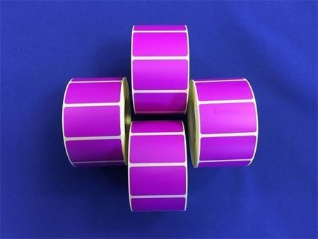 Label, thermo, 25×45 mm, 1000 label/roll, purple