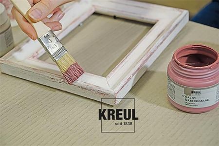  Sada Křídová barva CHALKY PAINT 4 barvy po 150 ml, KREUL