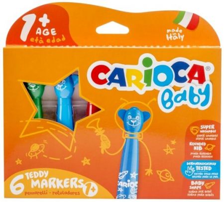 Popisovače Carioca Teddy 6ks