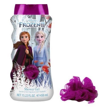 Shower gel + žínka Ledové království 450 ml