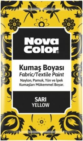 Barva na textil prášková žlutá 12g NC-900