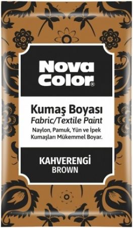 Barva na textil prášková hnědá 12g NC-905