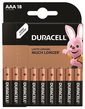 Baterie &quot;Basic&quot;, AAA, 18 ks, DURACELL