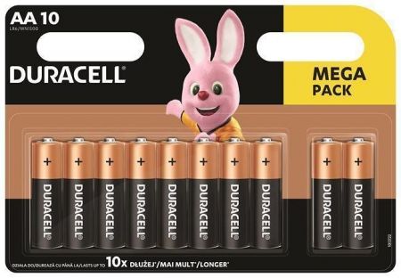 Baterie &quot;Basic&quot;, AA, 10 ks, DURACELL