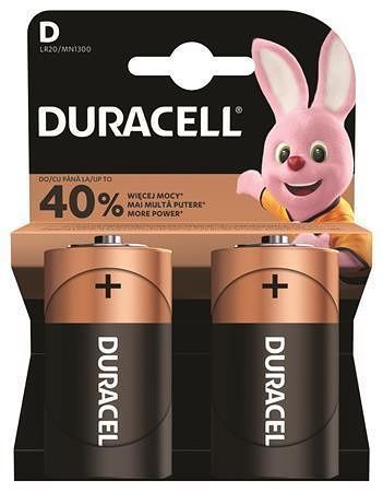 Baterie &quot;Basic&quot;, D, 2 ks, DURACELL