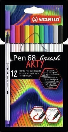 Fixy &quot;Pen 68&quot;, 12 barev, 1 mm, STABILO