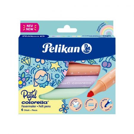 Fixy Colorella 411/FB6 pastelové - PELIKAN