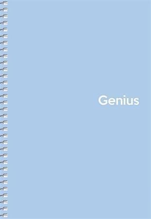 Spirálový sešit &quot;Genius Pastel&quot;, mix motivů, čtverečkovaný, A5, 80 listů, PP desky, SHKOLY