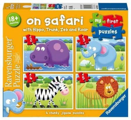 Moje první puzzle Na safari 2/3/4/5 dílků