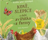 KONĚ, SLEPICE a další zvířátka z farmy – Kniha samolepek