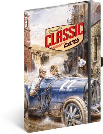 Notes Classic Cars – Václav Zapadlík, linkovaný, 13 × 21 cm