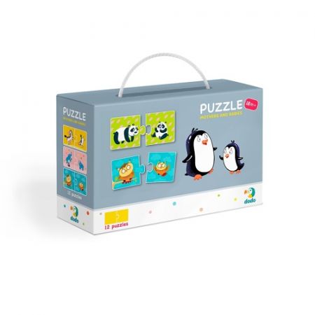 Puzzle Duo Maminky a děti -12x2 dílků