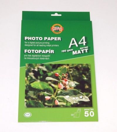 KOH-I-NOOR Papír foto matný 190g, 50ks