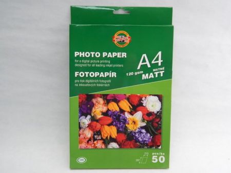 KOH-I-NOOR Papír foto matný 120g (50ks)