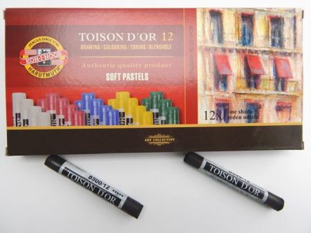 KOH-I-NOOR Pastel prašný umělecký K10-75 8500 čerň kostní