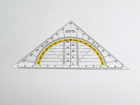 KOH-I-NOOR Trojúhelník 45/113 úhloměr 703031 transparentní