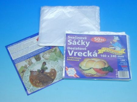 Sáček mikroten 16x24cm svačinový+recept 50ks