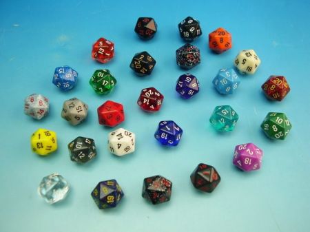 Kostky D20 - mix 1174