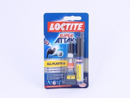 Lepidlo Super Attak All Plastics 2g+4ml vteřinové /758943/