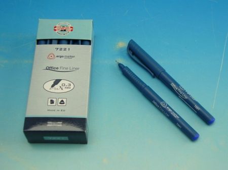 KOH-I-NOOR Popisovač fine liner 7221 modrý 0,3