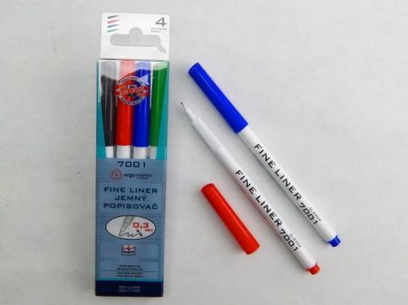 KOH-I-NOOR Souprava popisovačů fine liner 7001 4