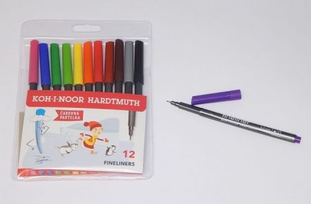 Souprava popisovačů fine liner 7021 12