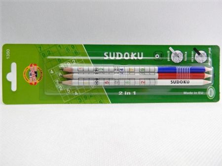 KOH-I-NOOR Tužka grafitová s gumou K7 1350 SUDOKU 3ks