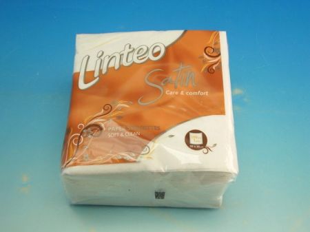 Ubrousky LINTEO SATIN 30x30 100ks bílé