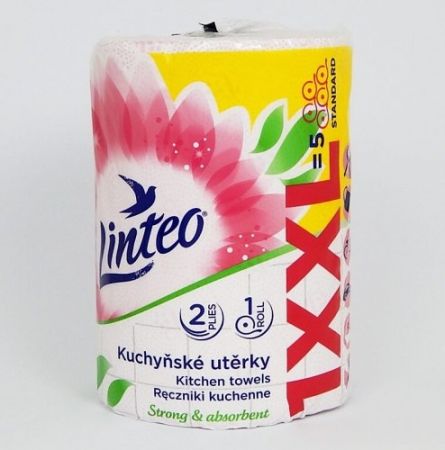 Utěrky LINTEO XXL, papírové 2-vrstvé, role 50m / 600450/