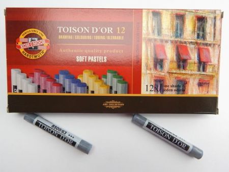 KOH-I-NOOR Pastel prašný umělecký K10-75 8500 šeď střední