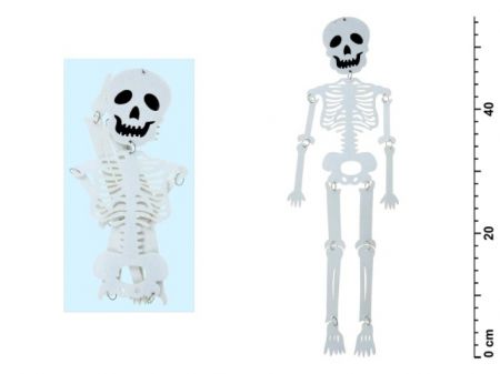 Kostlivec z filcu k zavěšení 55cm Halloween 