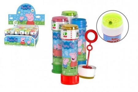 Bublifuk 60ml Peppa Pig/Prasátko Peppa 11,5cm 4 barvy