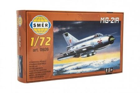 Model MiG-21R 1:72 15x21,8cm v krabici 25x14,5x4,5cm