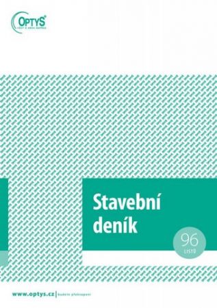 Stavební deník, A4, 3 × 28 listů+12 listů, OPTYS 1266