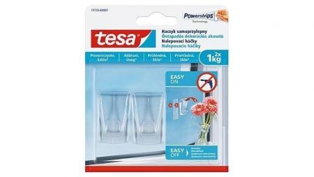 Háčky s lepicím proužkem &quot;Powerstrips® 77735&quot;, transparetní, TESA