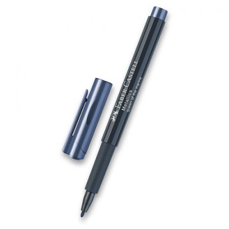 Popisovač Faber-Castell Metallics tmavě modrá