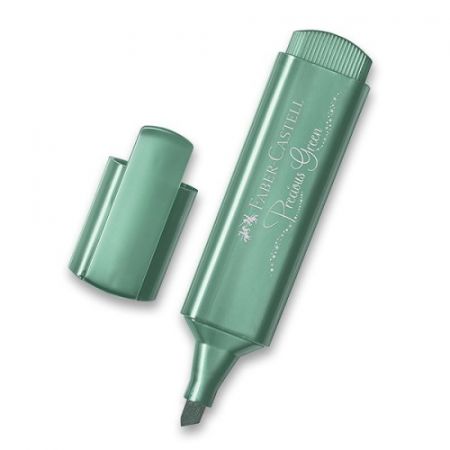 Zvýrazňovač Faber-Castell Textliner 46 Metallic metalický zelený