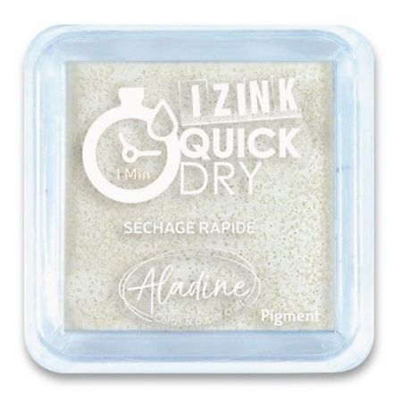 Razítkovací polštářek Aladine Izink Quick Dry bílá