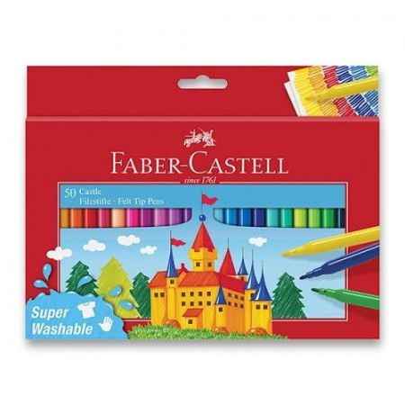 Dětské fixy Faber-Castell Castle 50 barev