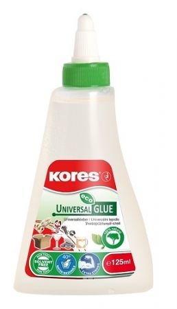 KORES ECO Univerzální lepidlo 125 ml,rychlouzávěr,silné transparentní lepidlo bez rozpou.