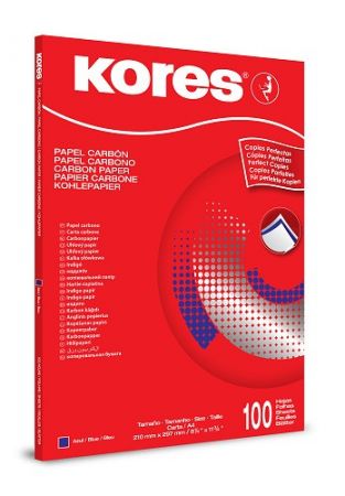 KORES 1200 A4 21 x 29,7 cm / modrý propisovací papír / 100 listů