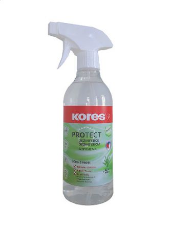 KORES Dezinfekce na povrchy s parfemací ALOE 500 ml s rozprašovačem