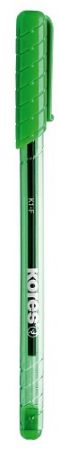 KORES K1 Pen, transparentní, trojhranné, šíře F-0,7 mm, zelená