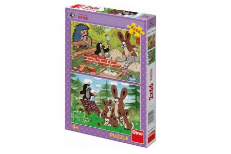 Puzzle Krtek a zajíci 2x66 dílků