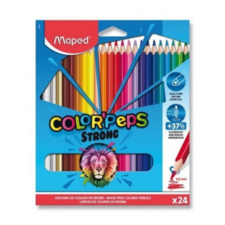 Pastelky Maped Color&#39;Peps Strong 24 barev 