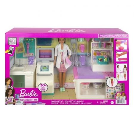 MATTEL BARBIE KLINIKA 1. POMOCI S DOKTORKOU HERNÍ SET