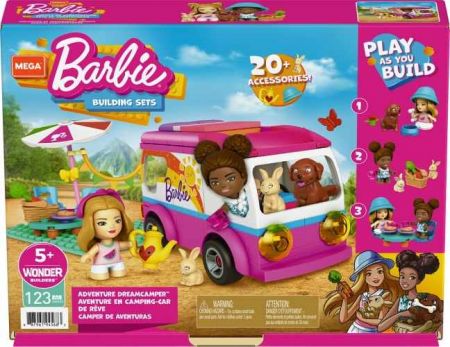 MATTEL MEGA CONSTRUX BARBIE DOBRODRUŽNÝ KARAVAN SNŮ DREAMCAMPER