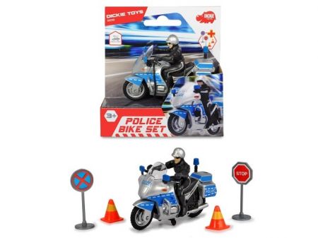 Policejní motocykl 10 cm s přísl.