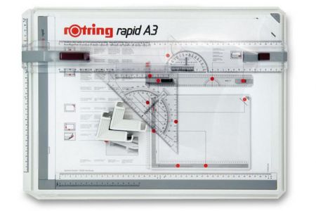 Rýsovací deska Rotring Rapid A3 a kufřík College